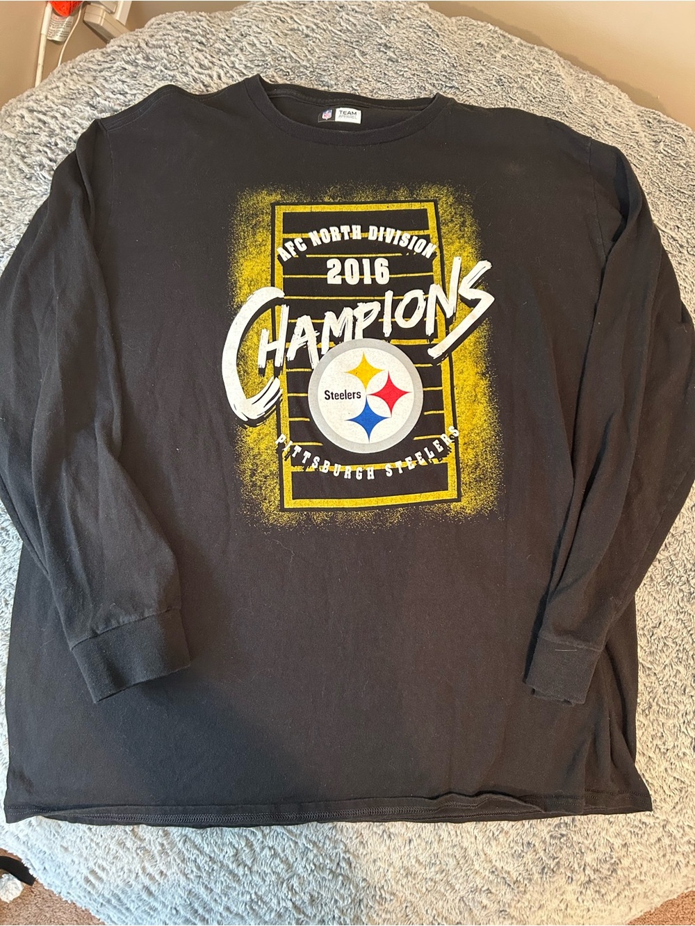 Pittsburgh Steelers 2016 Champions Black Long Sleeve Tee